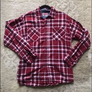Wrangler Two Pocket Flannel Longsleeve Plaid Shirt